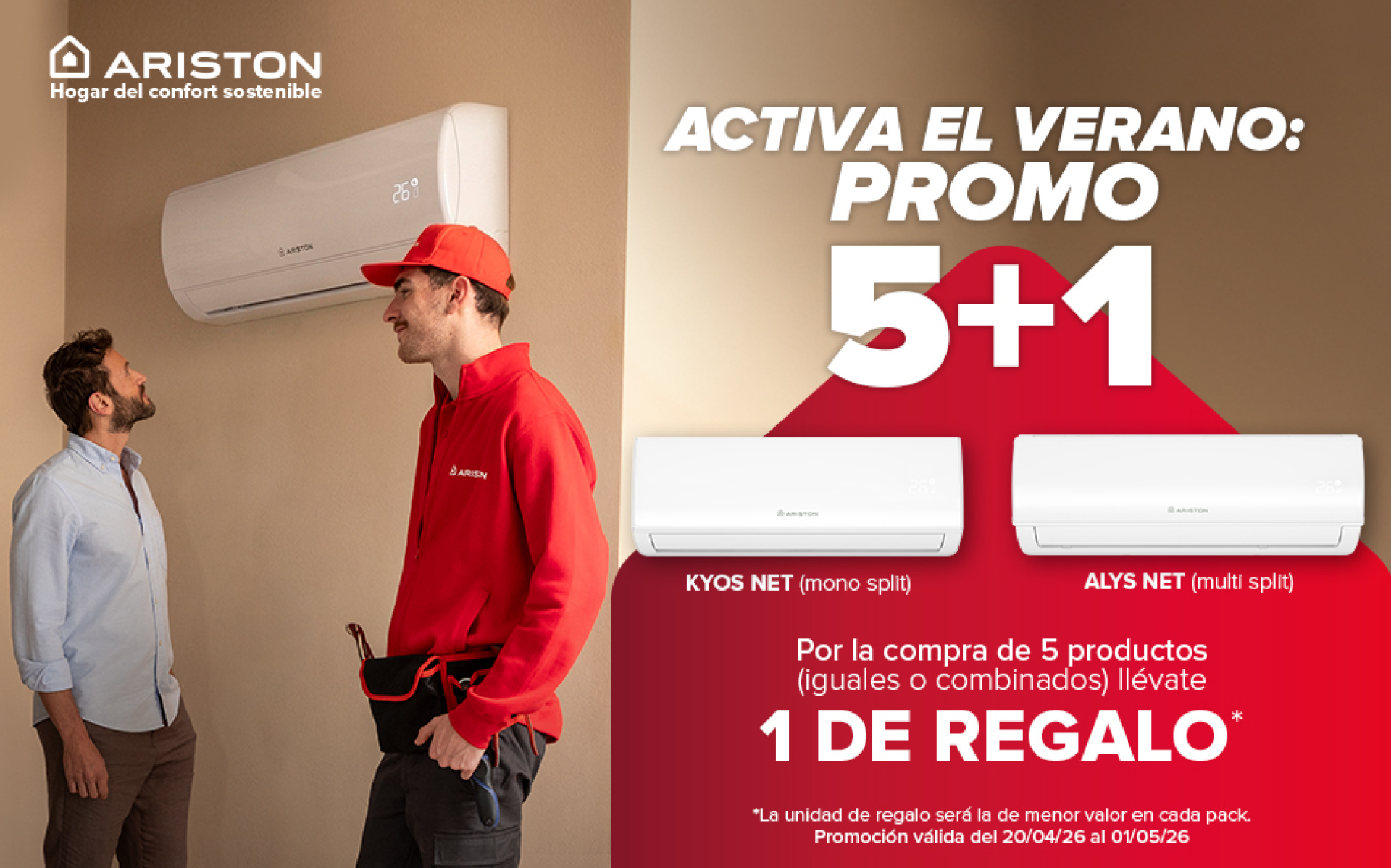 PROMOCIÓN 5+1 en Aire Acondicionado: ACTIVA EL VERANO